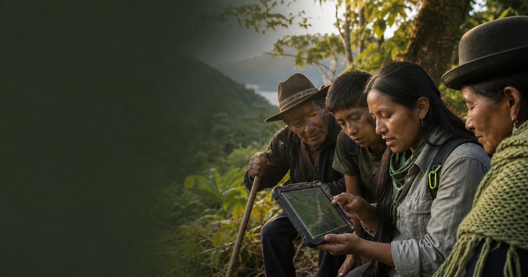 Comunidad Guardiana usando tecnología responsable
