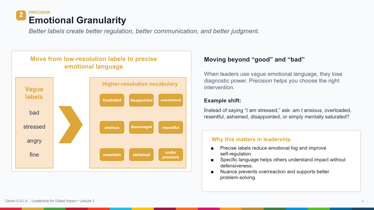Emotional Intelligence for High-Stakes Leadership — Lección 4